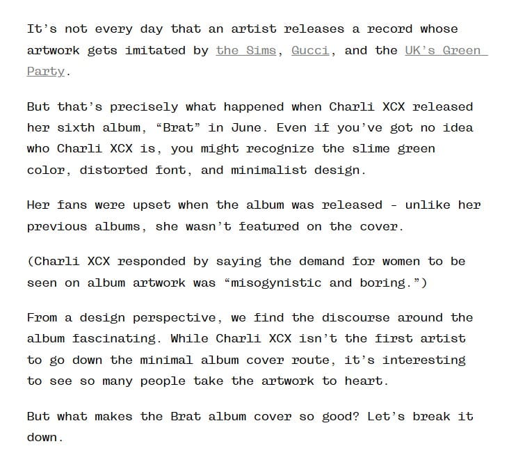 Copy on Salazar Studio website