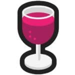 Wine glass emoji