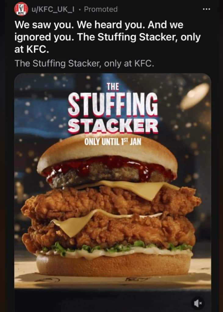 KFC Christmas ad