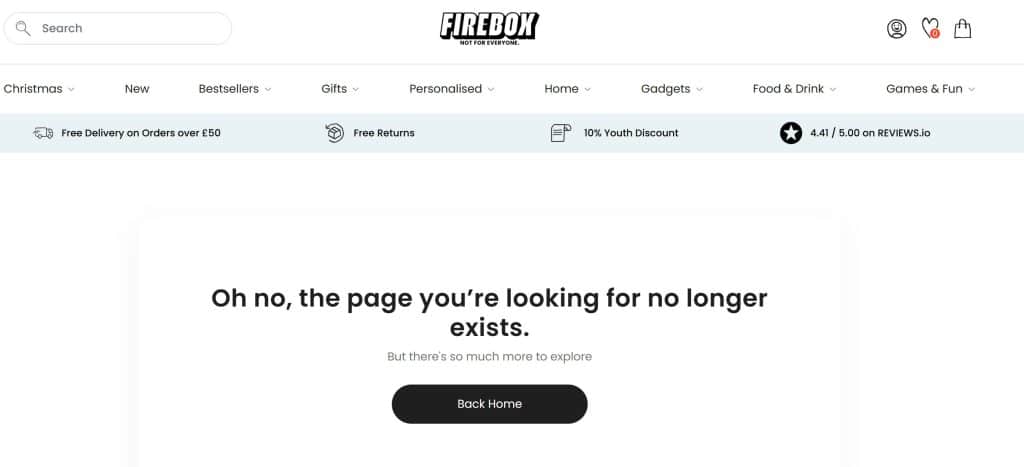 Firebox 404 page