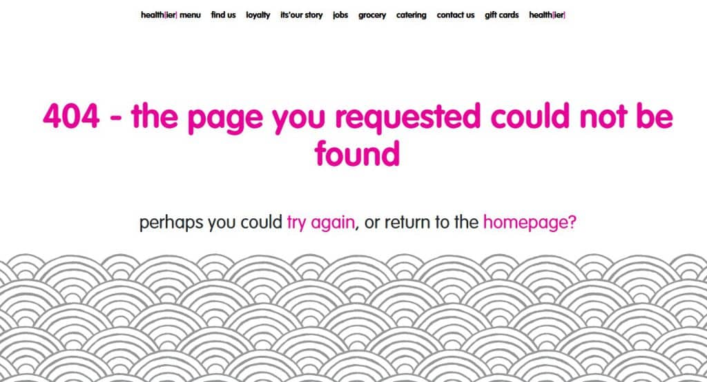 Itsu 404 page