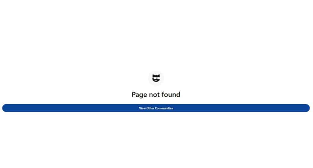 Reddit 404 page
